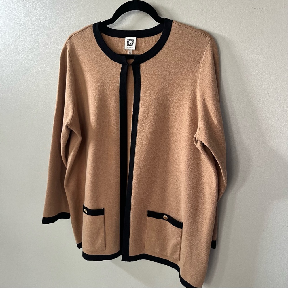 Anne Klein Tan Cardigan Size XL